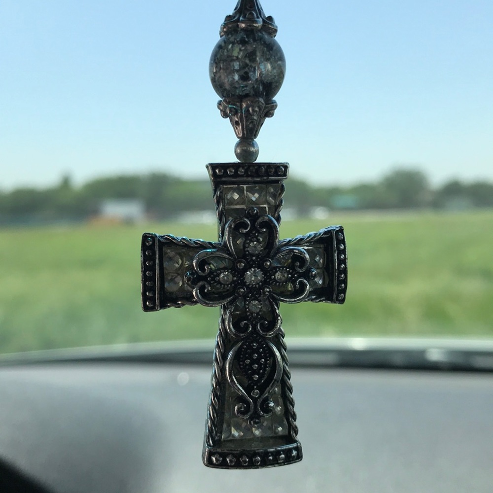 Handmade rear view mirror decoration